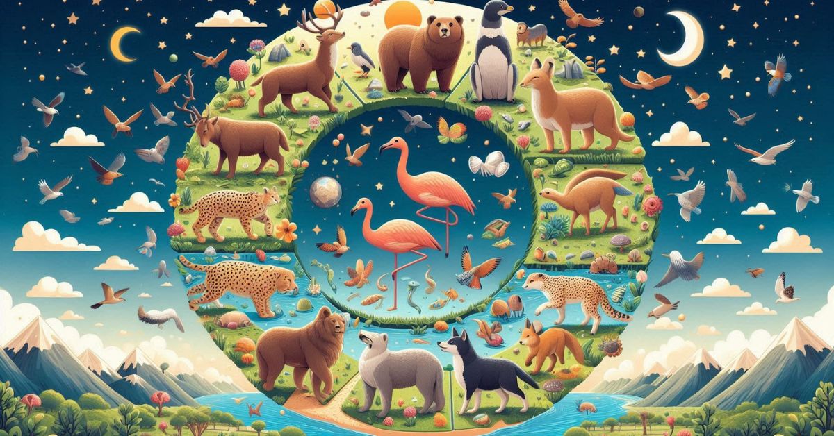 Animal Life Cycle Model Four-Sided Box